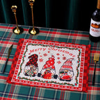 Tablecloth Santa Claus Pattern Durable & Machine Washable