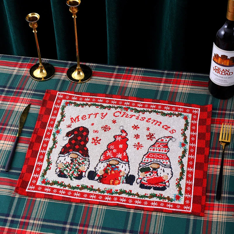 Tablecloth Santa Claus Pattern Durable & Machine Washable