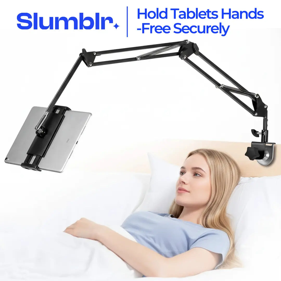 Tablet & Phone Holder 360 Degree Rotating Metal Clamp