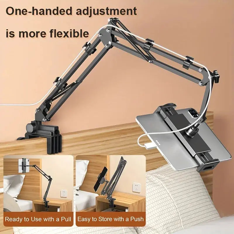 Tablet & Phone Holder 360 Degree Rotating Metal Clamp