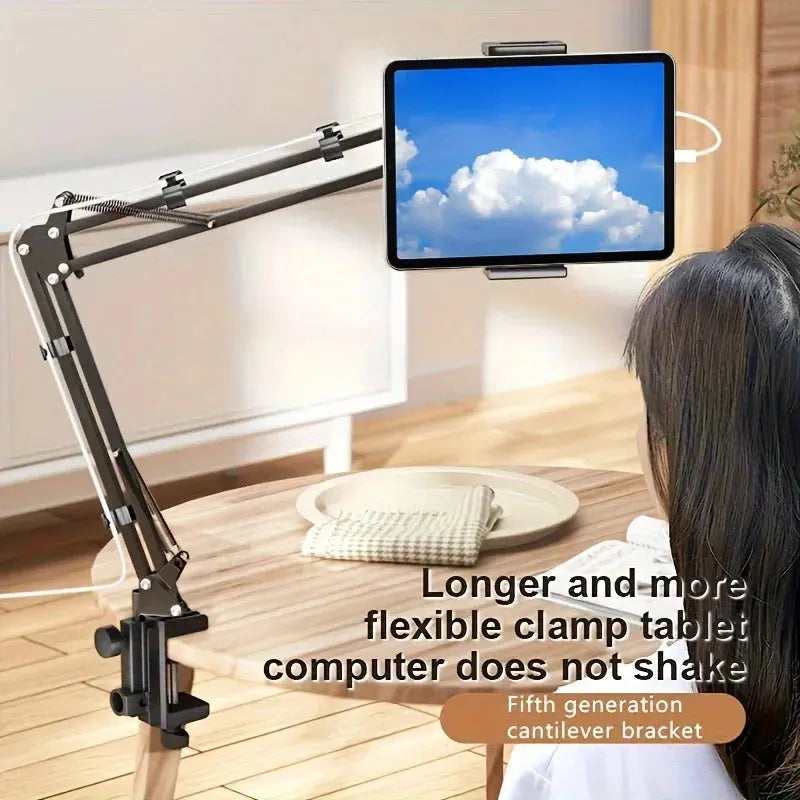 Tablet & Phone Holder 360 Degree Rotating Metal Clamp