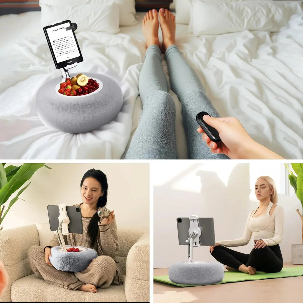 Tablet & Phone Pillow Stand Adjustable Angles