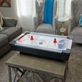 Tabletop Air Hockey Game Compact Adjustable Legs & Electronic Scoring