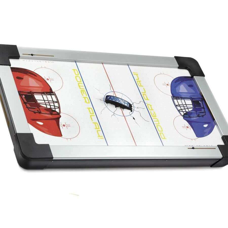 Tabletop Air Hockey Game Compact Adjustable Legs & Electronic Scoring