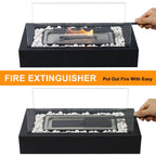 Tabletop Bio Ethanol Fireplace Stainless Steel Tempered Glass