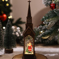 Tabletop Christmas Church Decoration Warm LED Carved Design