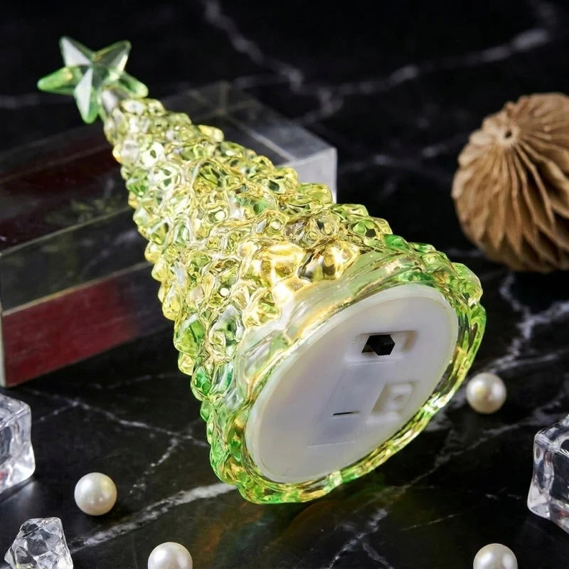 Tabletop Christmas Tree Battery-Powered Integrated LED Lights & Sparkling Star