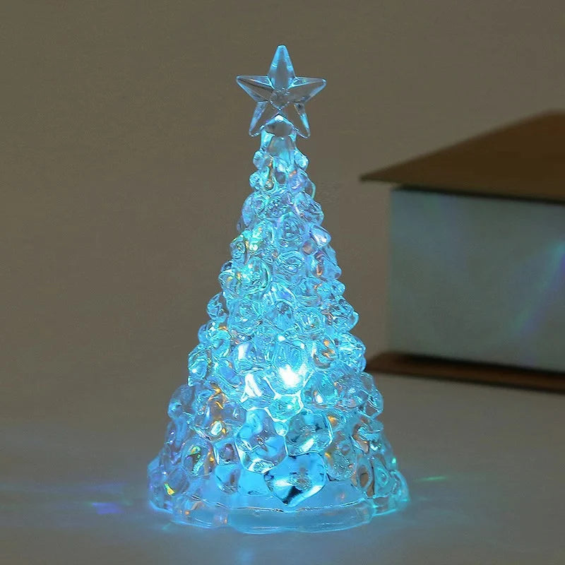 Tabletop Christmas Tree Battery-Powered Integrated LED Lights & Sparkling Star