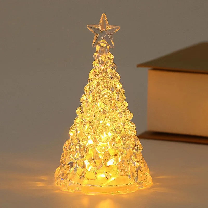 Tabletop Christmas Tree Battery-Powered Integrated LED Lights & Sparkling Star