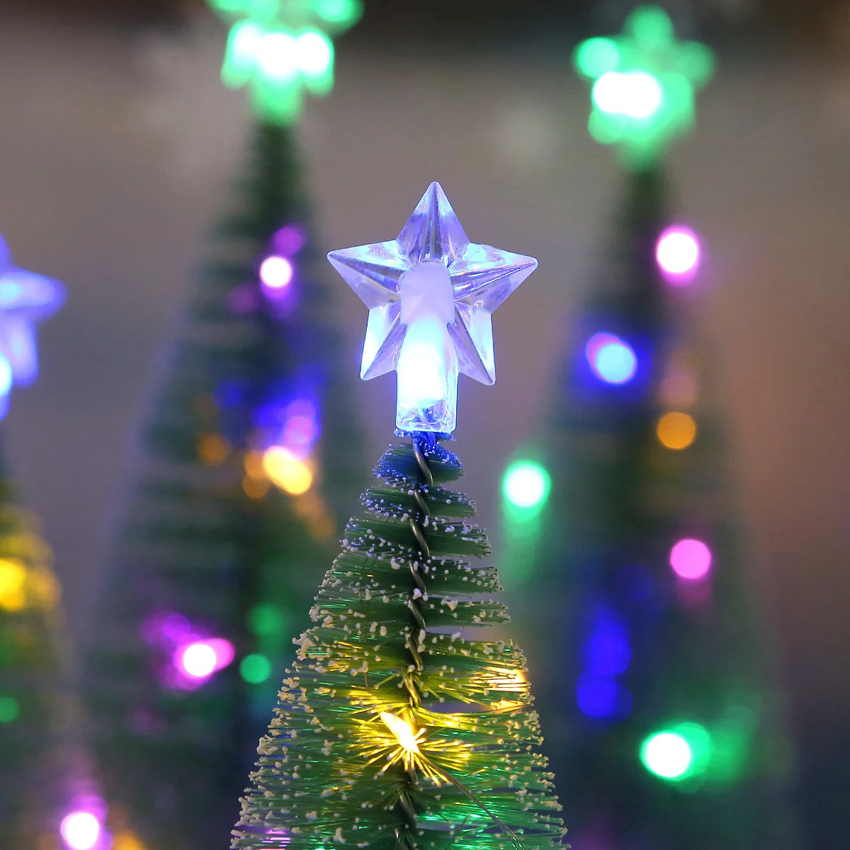 Tabletop Christmas Tree Flocked Pine Compact & Eco-Friendly
