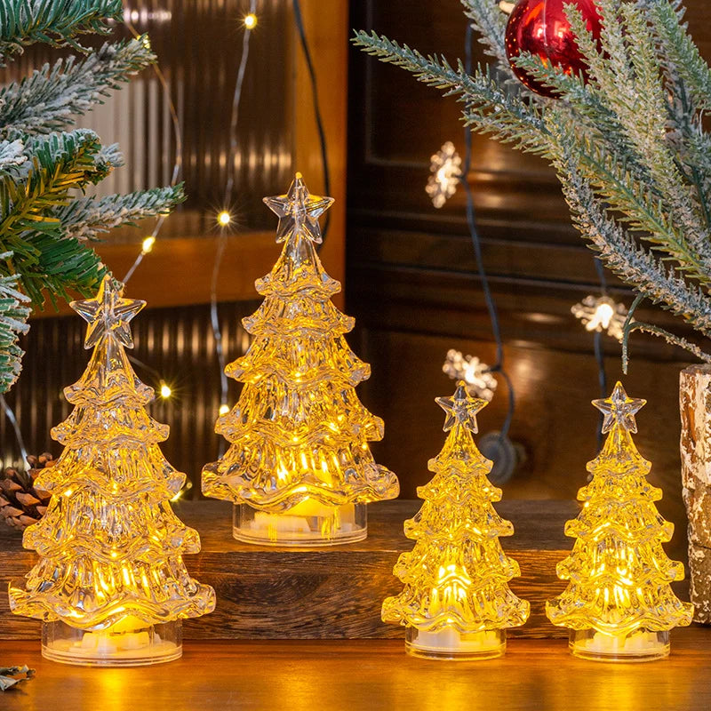 Tabletop Christmas Tree Lamp Warm LED Compact