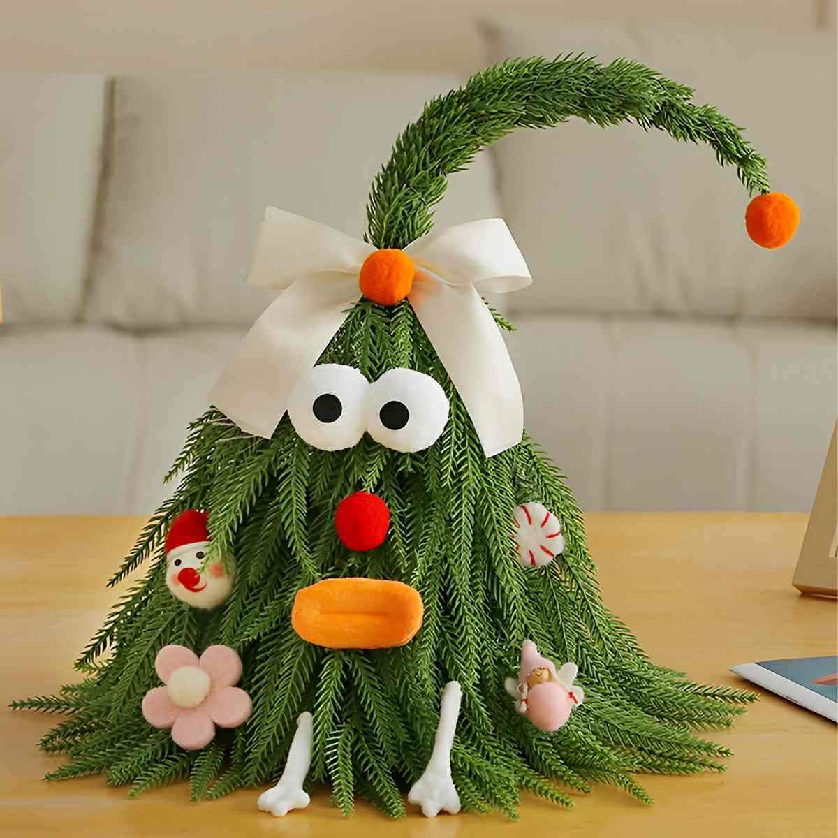 Tabletop Christmas Tree Lifelike PE Three Sizes