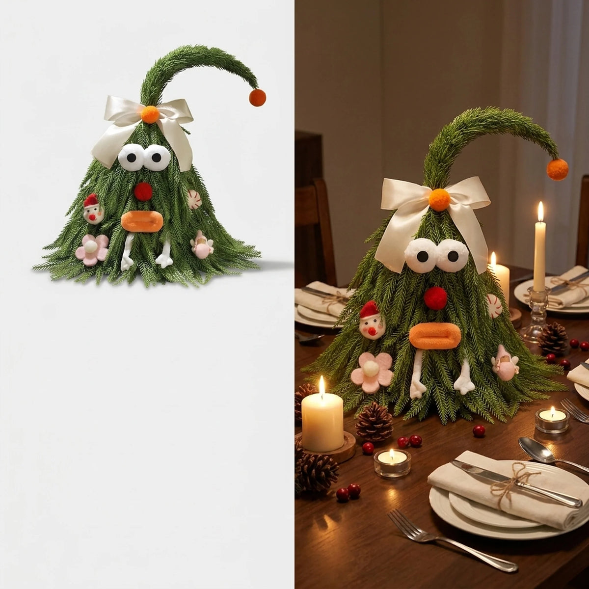 Tabletop Christmas Tree Lifelike PE Three Sizes