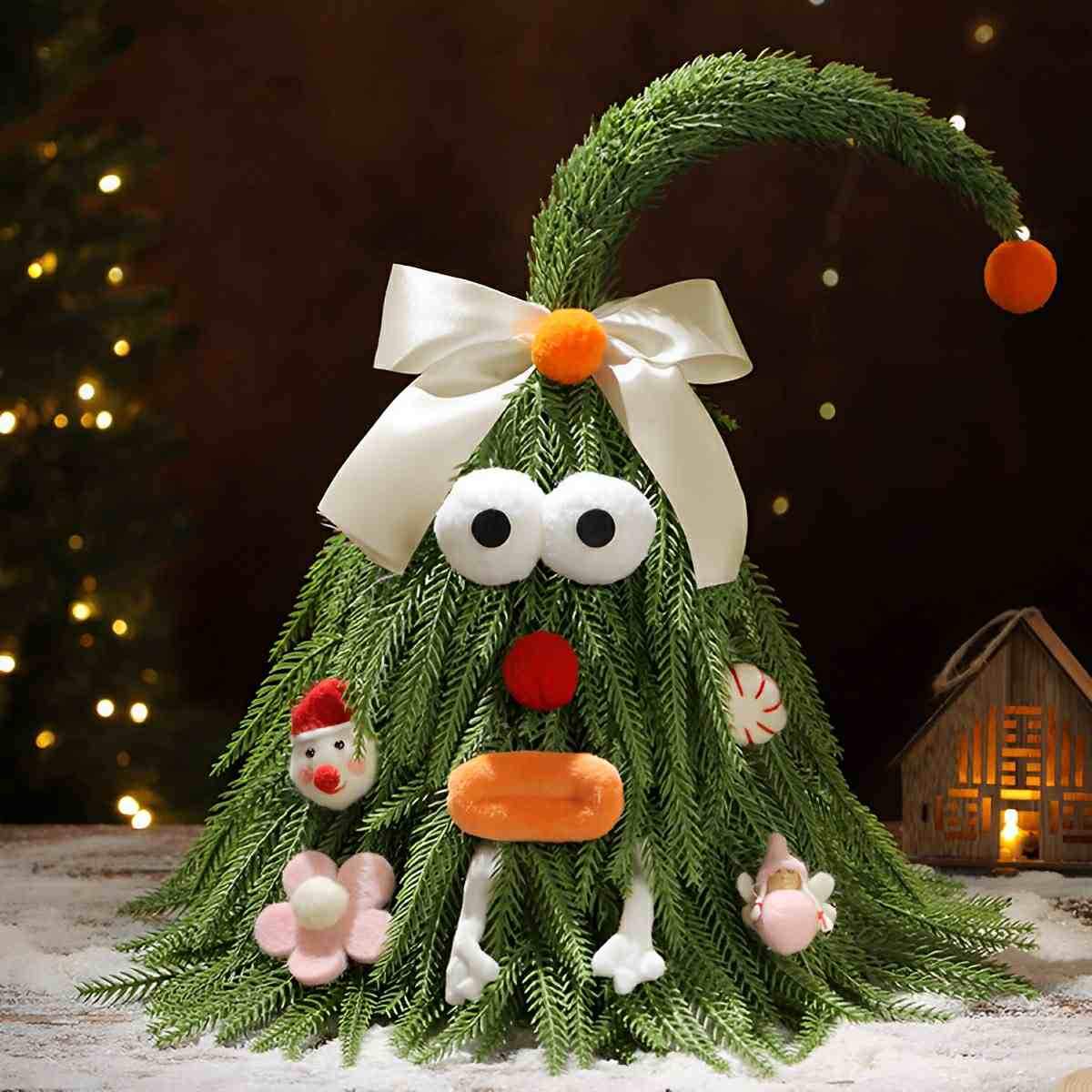 Tabletop Christmas Tree Lifelike PE Three Sizes