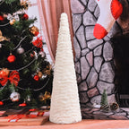 Tabletop Christmas Tree Textured Soft Fabric Lightweight