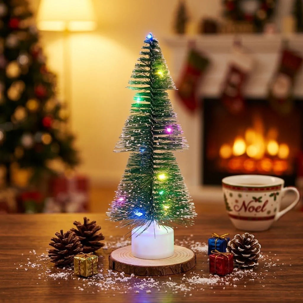 Tabletop Christmas Tree Warm LED Lights Space-Saving