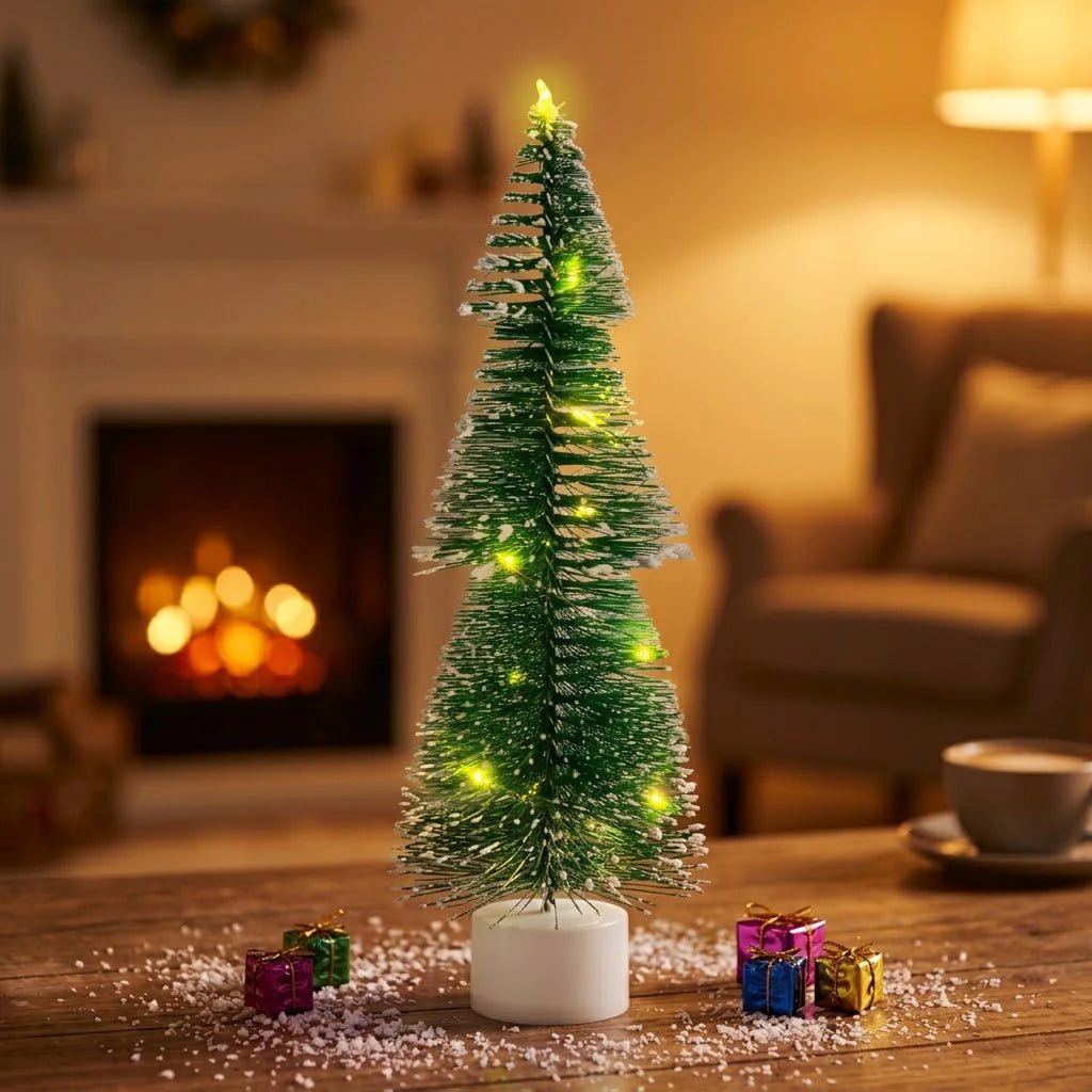 Tabletop Christmas Tree Warm LED Lights Space-Saving