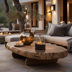 Tabletop Ethanol Fire Bowl Glass Cylinder & Marble Base