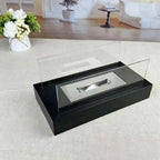Tabletop Fire Pit Portable Bio-Ethanol Tempered Glass