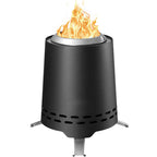 Tabletop Fire Pit Stainless Steel Smokeless Portable 9 Inch