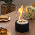 Tabletop Fireplace Ethanol Fueled Reusable Insert & Snuffer