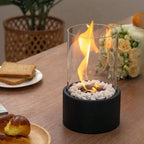 Tabletop Fireplace Ethanol Fueled Reusable Insert & Snuffer