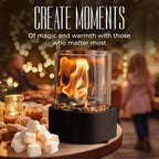 Tabletop Fireplace Ethanol Fueled Reusable Insert & Snuffer