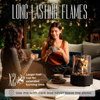 Tabletop Fireplace Ethanol Fueled Reusable Insert & Snuffer