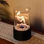 Tabletop Fireplace Ethanol Fueled Reusable Insert & Snuffer