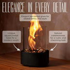 Tabletop Fireplace Ethanol Fueled Reusable Insert & Snuffer