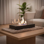 Tabletop Fireplace Indoor & Outdoor Smoke-Free Tempered Glass