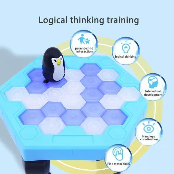 Tabletop Game Penguin Ice Breaker Child-Safe Plastic & Mallets Included