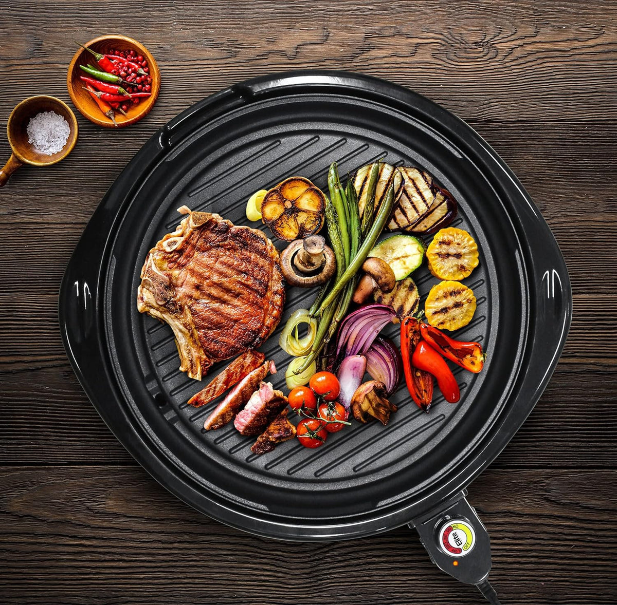 Tabletop Grill Smokeless Nonstick & Dishwasher-Safe