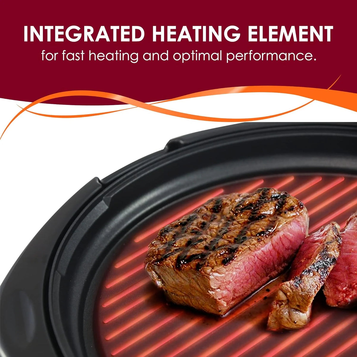 Tabletop Grill Smokeless Nonstick & Dishwasher-Safe