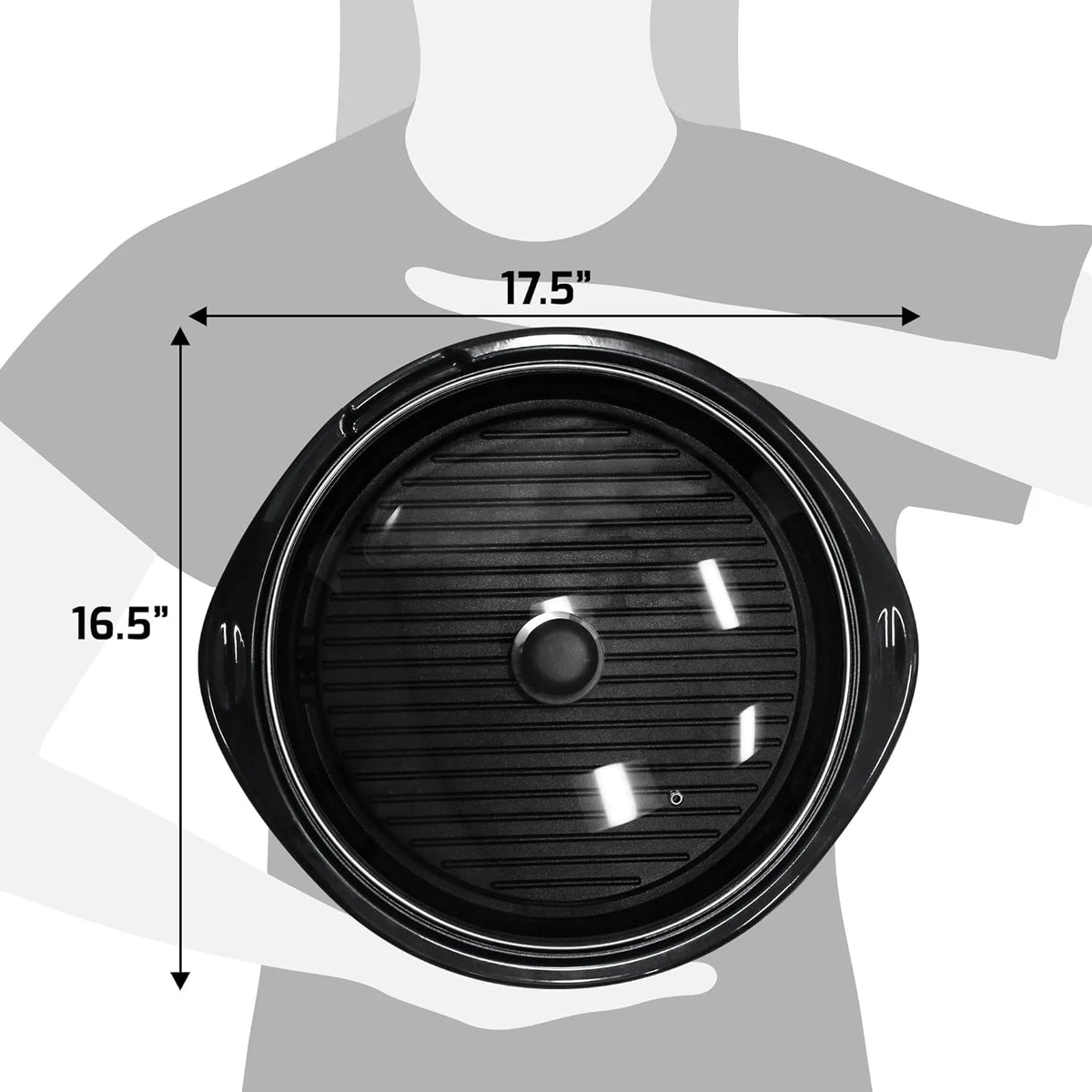 Tabletop Grill Smokeless Nonstick & Dishwasher-Safe