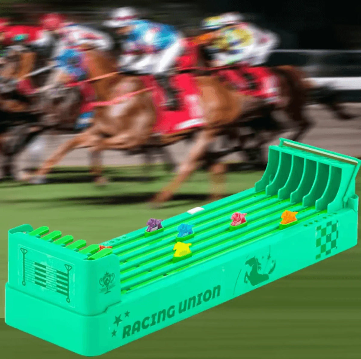 Tabletop Horse Racing Game Electric Action Compact Multiplayer