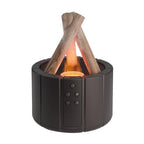 Tabletop Humidifier Flame-Effect LED 250ml Tank Remote Control