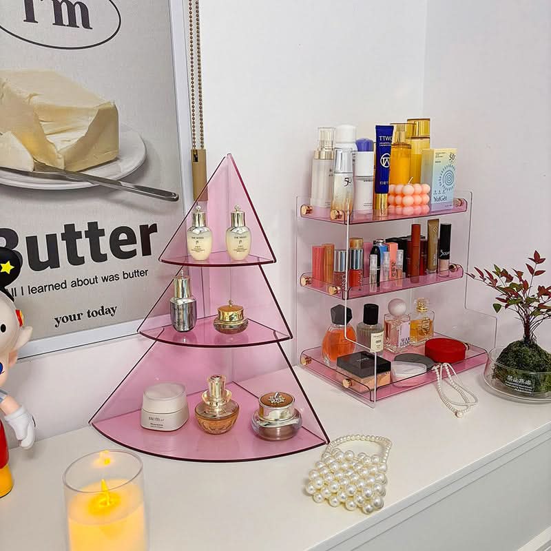 Tabletop Organizer 3-Tier Acrylic Christmas Tree