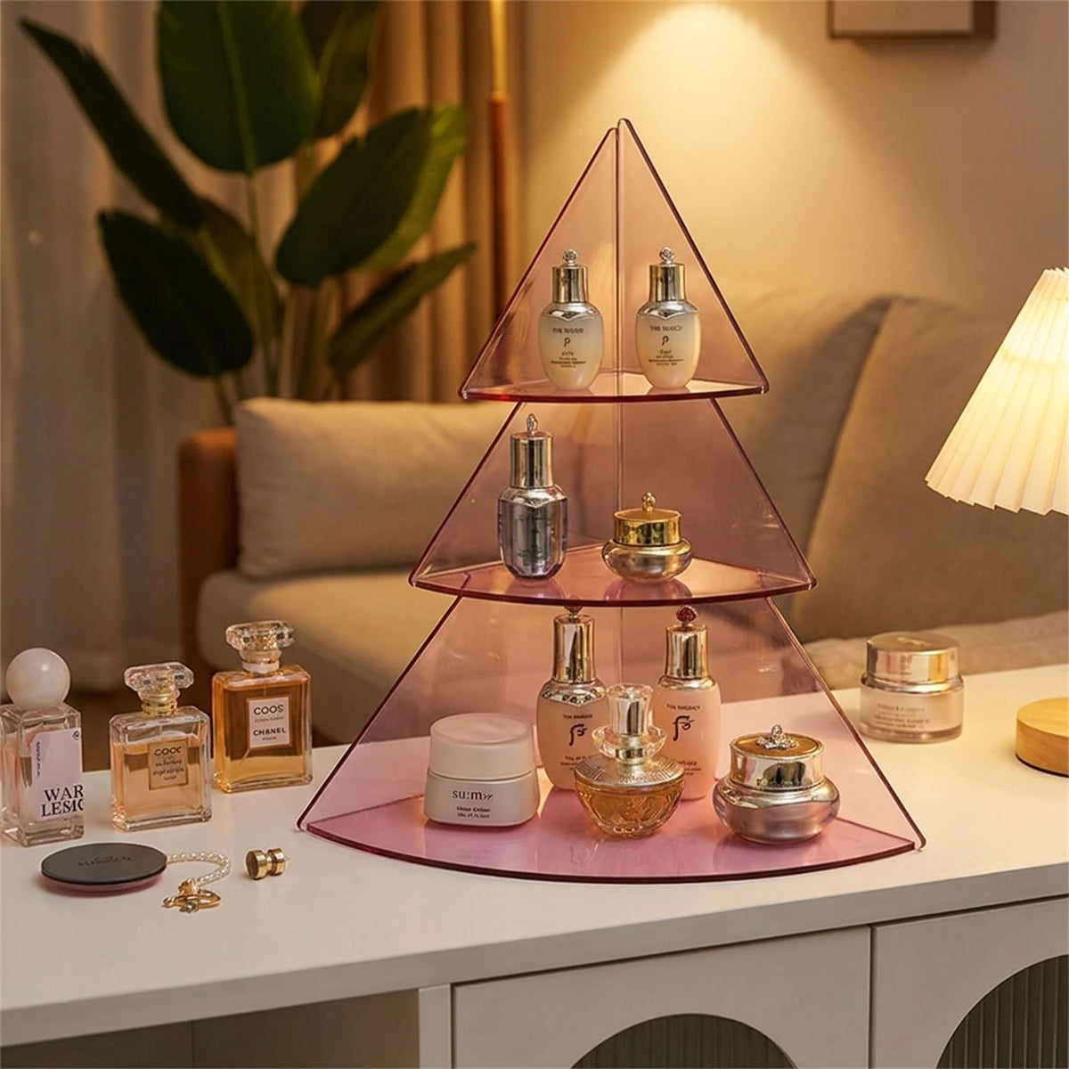 Tabletop Organizer 3-Tier Acrylic Christmas Tree