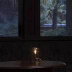 Tabletop Pendulum Lantern Magnetic Swing Rechargeable Warm LED