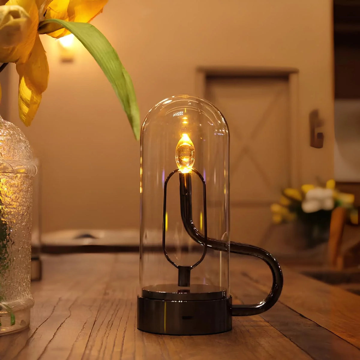 Tabletop Pendulum Lantern Magnetic Swing Rechargeable Warm LED