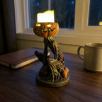 Tabletop Pumpkin Decoration Resin Battery-Operated LED