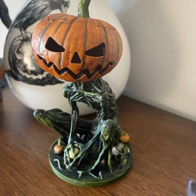 Tabletop Pumpkin Decoration Resin Battery-Operated LED