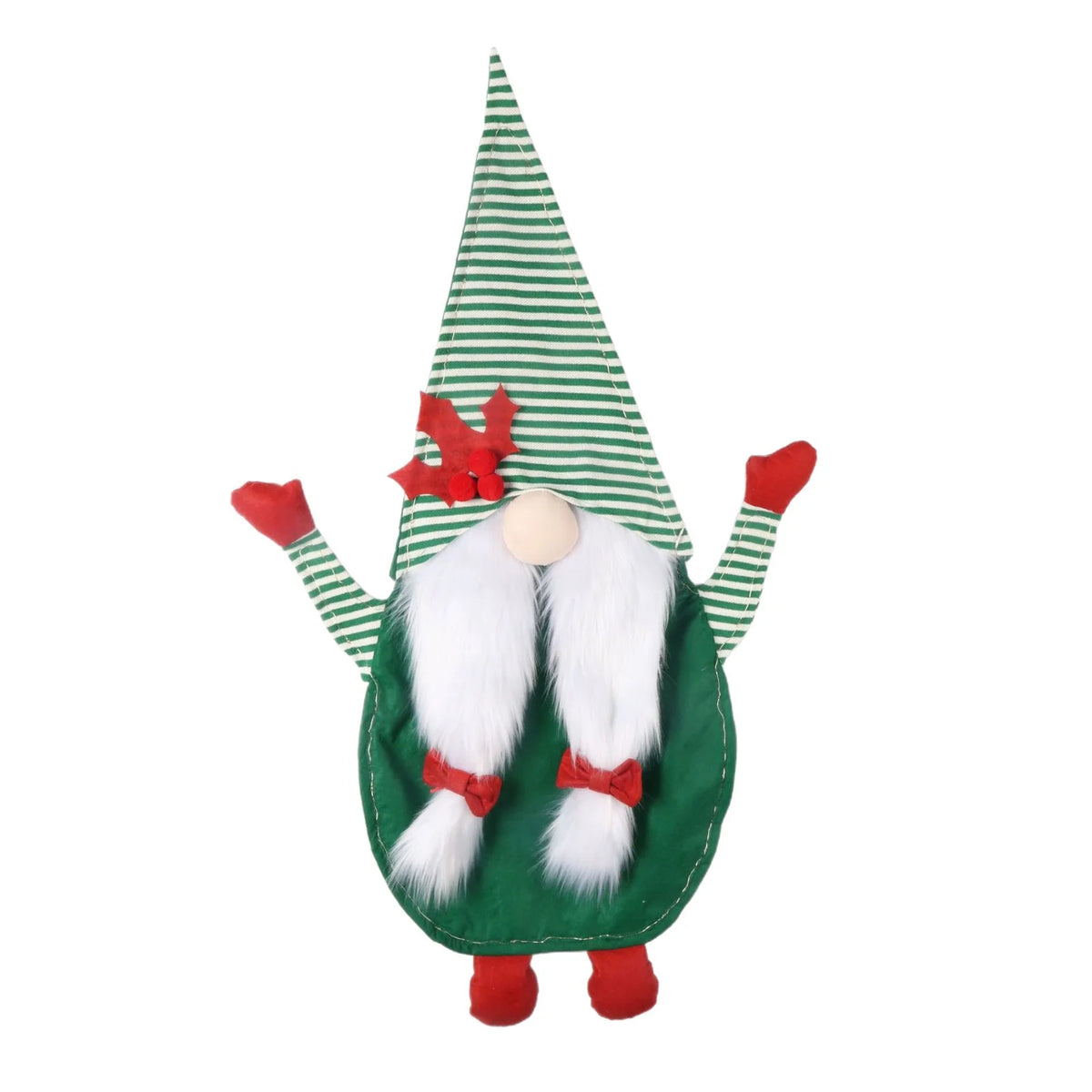Tabletop Santa Figure Lighted Soft Fabric 47 x 28