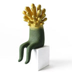 Tabletop Sculpture Abstract Coral Gold Finish Resin