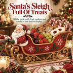 Tabletop Sleigh Festive Motif Centerpiece & Candy Holder