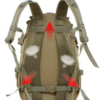 Tactical Backpack 40L Waterproof Multiple Compartments Padded Straps