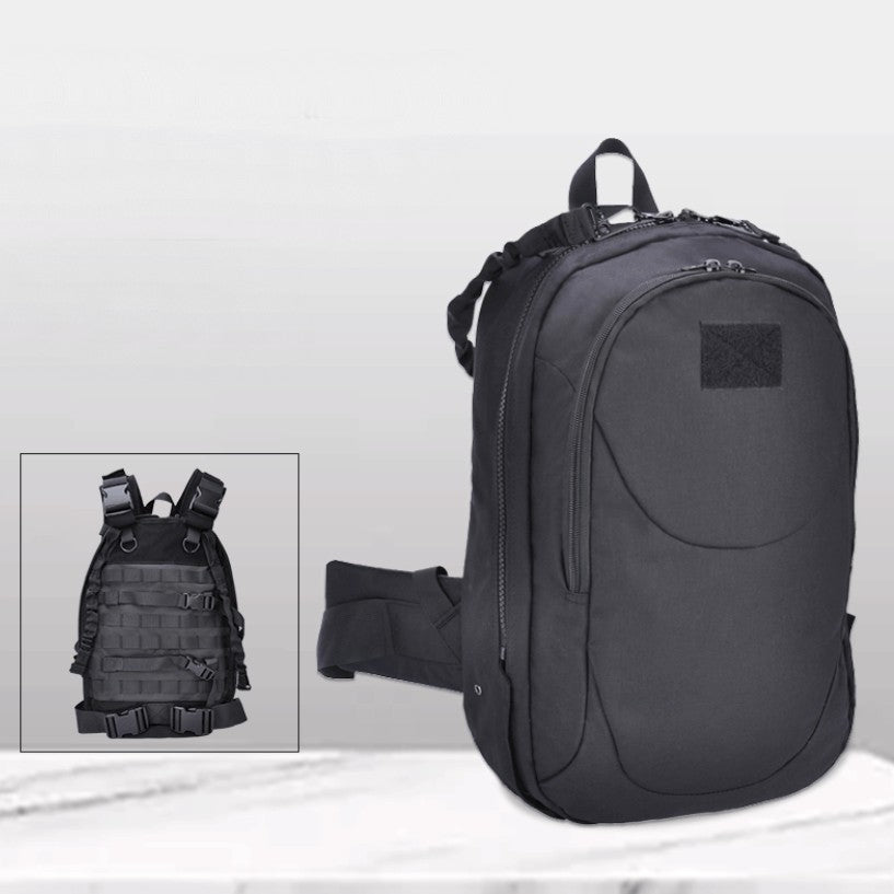 Tactical Backpack Convertible Vest-Style Waterproof & Adjustable Straps