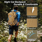 Tactical Backpack Water-Resistant MOLLE Webbing Padded Straps