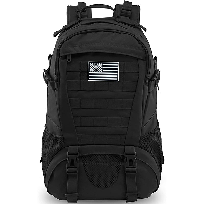 Tactical Backpack Water-Resistant MOLLE Webbing Padded Straps